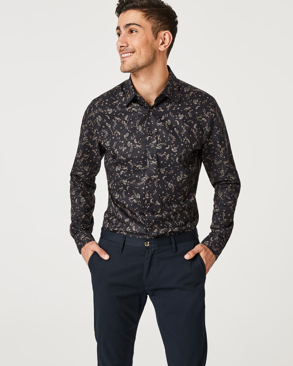 Terrati Shirt, Black Floral, hi-res